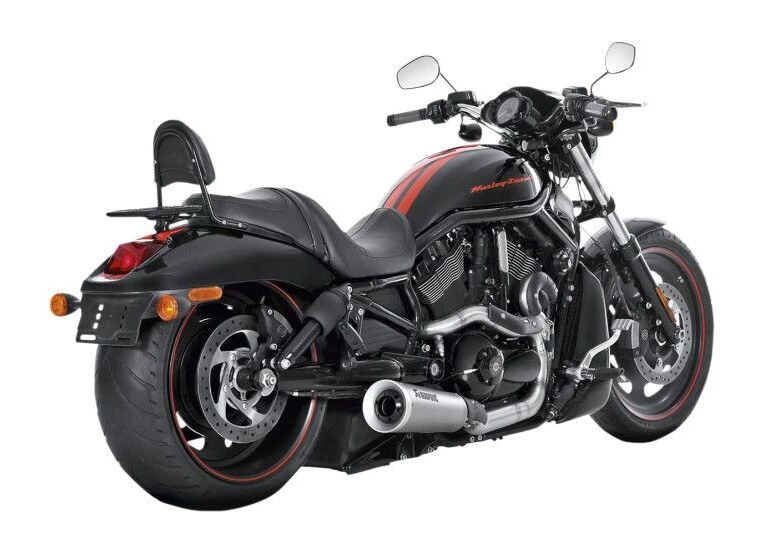 Akrapovic Open-Line 2-Into-1 Exhaust System For Harley V-Rod 2009-2017 Natural Titanium [Previously Installed]