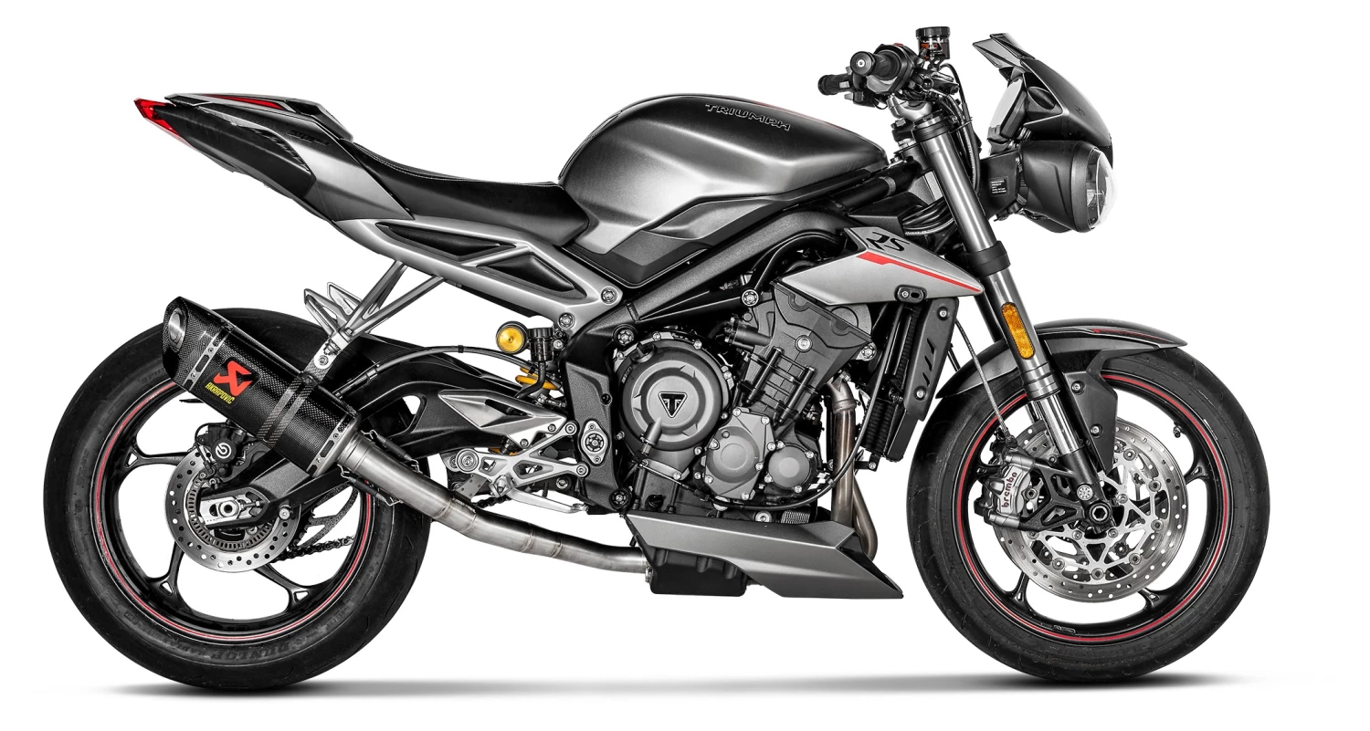 Akrapovic Slip-On Exhaust Triumph Street Triple 765 R / RS / S 2017-2019