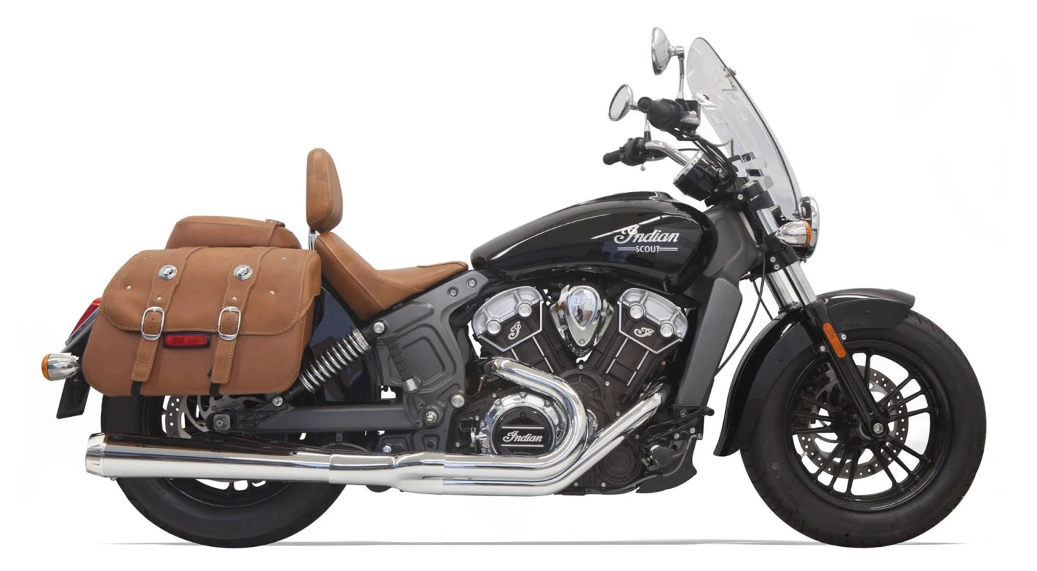 Bassani Exhaust Full System Bassani 2-Into-1 Exhaust For Indian Scout 2015-2022 - Image 5