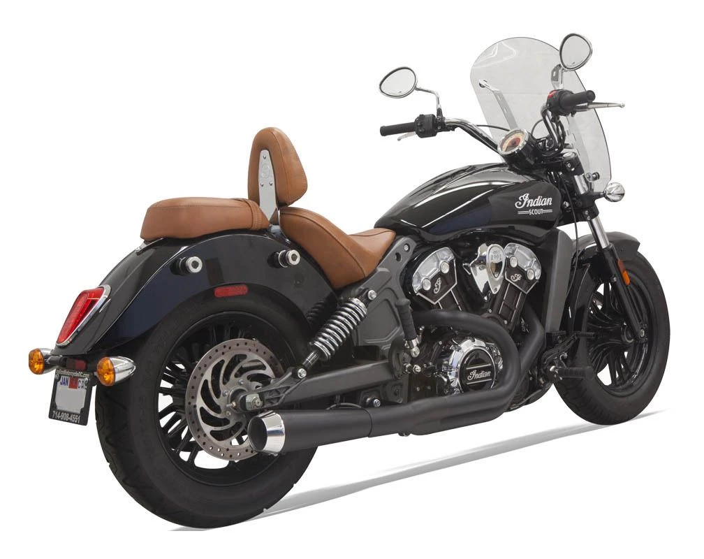 Bassani Exhaust Full System Bassani 2-Into-1 Exhaust For Indian Scout 2015-2022 - Image 3