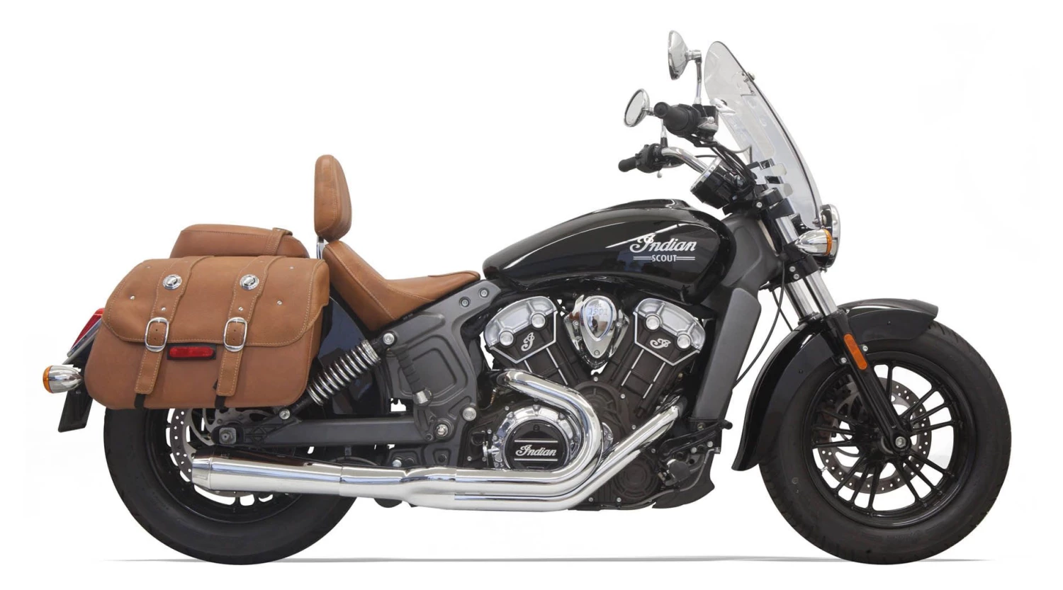 Bassani Exhaust Full System Bassani 2-Into-1 Exhaust For Indian Scout 2015-2022 - Image 2