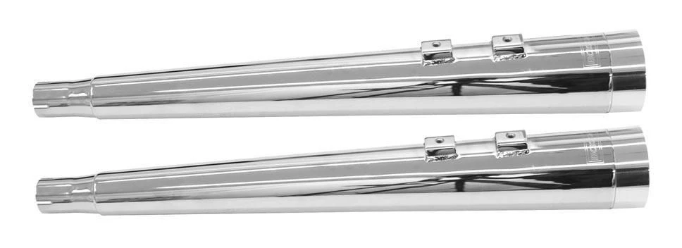 Bassani Exhaust Slip-On Bassani 4" DNT Megaphone Mufflers For Harley Touring