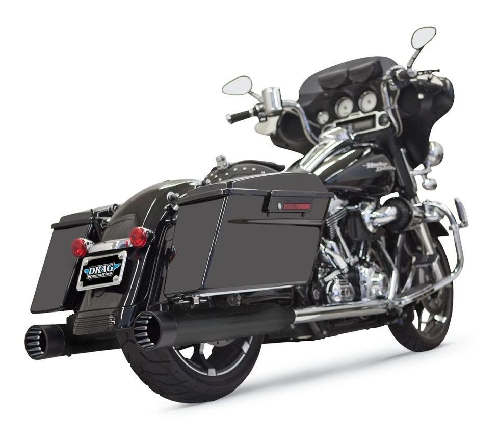 Bassani Exhaust Exhaust Bassani 4" DNT Straight Can Slip-On Mufflers For Harley Touring