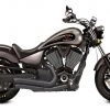 Bassani Exhaust Bassani Pro-Street Turn-Out Exhaust For Victory