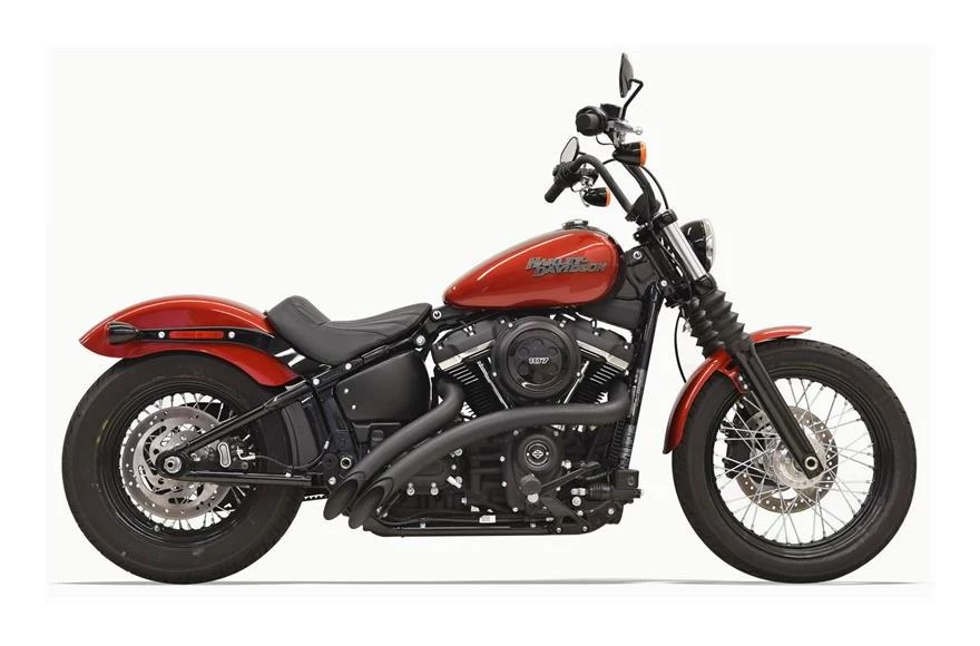 Bassani Exhaust Full System Bassani Radial Sweepers Exhaust With Heat Shields For Harley - Image 2