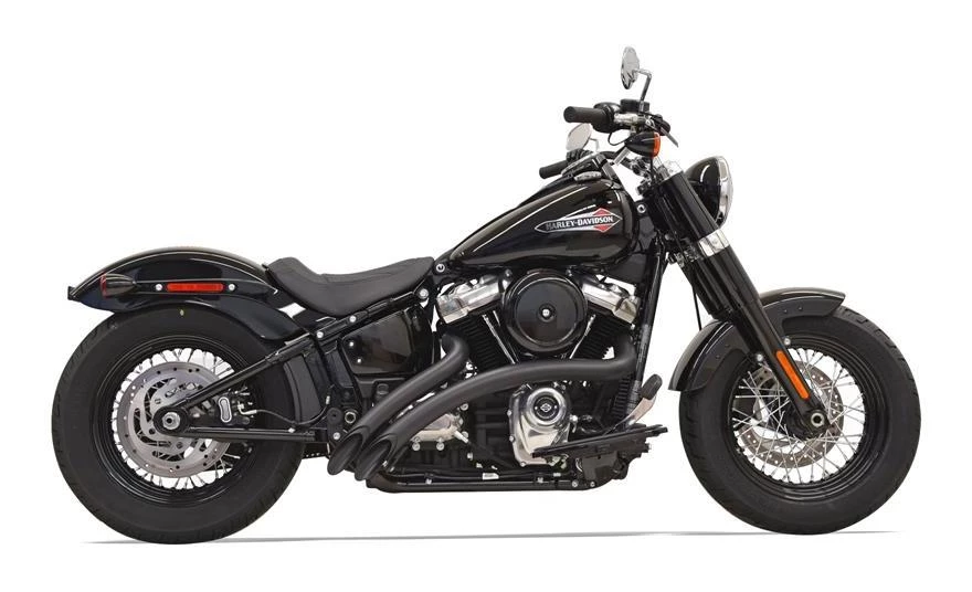 Bassani Exhaust Full System Bassani Radial Sweepers Exhaust With Heat Shields For Harley - Image 4