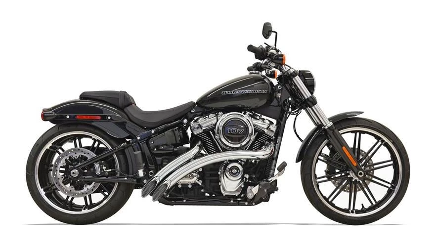 Bassani Exhaust Full System Bassani Radial Sweepers Exhaust With Heat Shields For Harley - Image 5