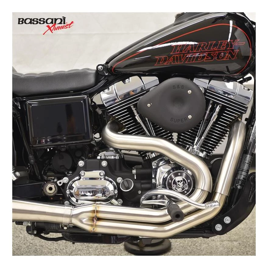 Bassani Exhaust Bassani Road Rage III 2-Into-1 Exhaust Heat Shields For Harley Dyna 1991-2017 - Image 2