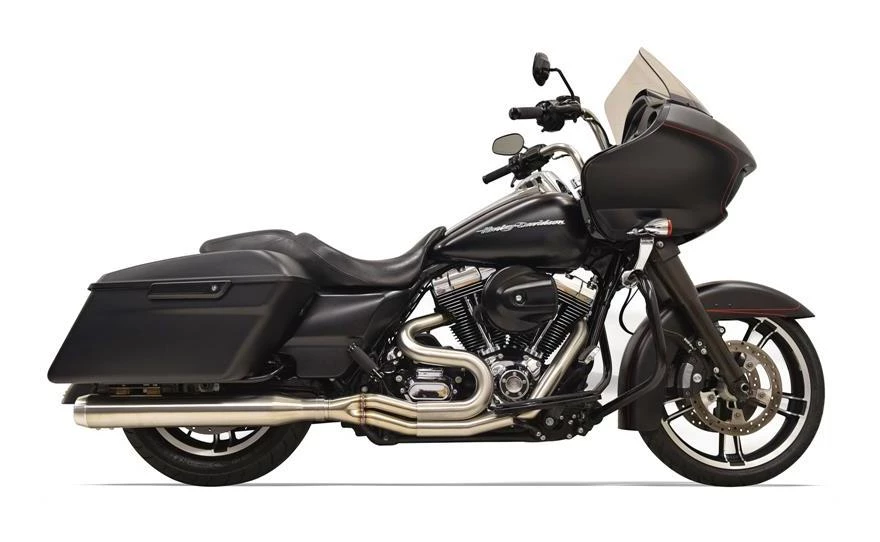 Bassani Exhaust Bassani Road Rage III Stainless 2-Into-1 Straight Can Exhaust For Harley Touring
