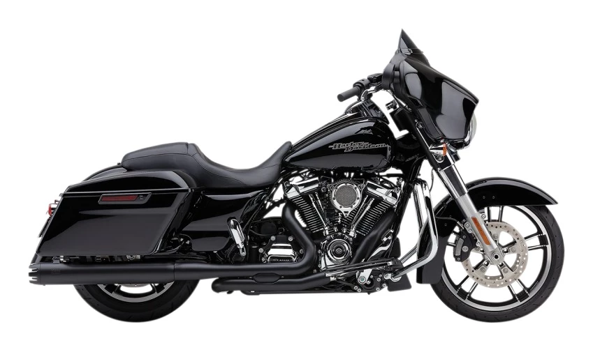 Exhaust Cobra 4" NH Dual Cut Slip-On Mufflers For Harley Touring - Image 2