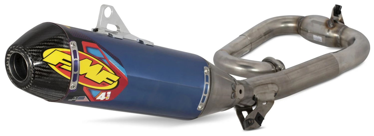 FMF Factory 4.1 RCT Exhaust System Yamaha YZ450F 2020-2022 Titanium/Blue Titanium/Carbon Fiber [Open Box]