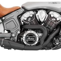 Full System Freedom Performance Exhaust Combat 2-into-1 Shorty Exhaust For Indian Scout 2015-2022