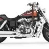 Freedom Performance Exhaust Slip-On Freedom Performance Signature Mufflers For Harley Dyna 1991-2009 Chrome With Black Tips [Demo - Acceptable]