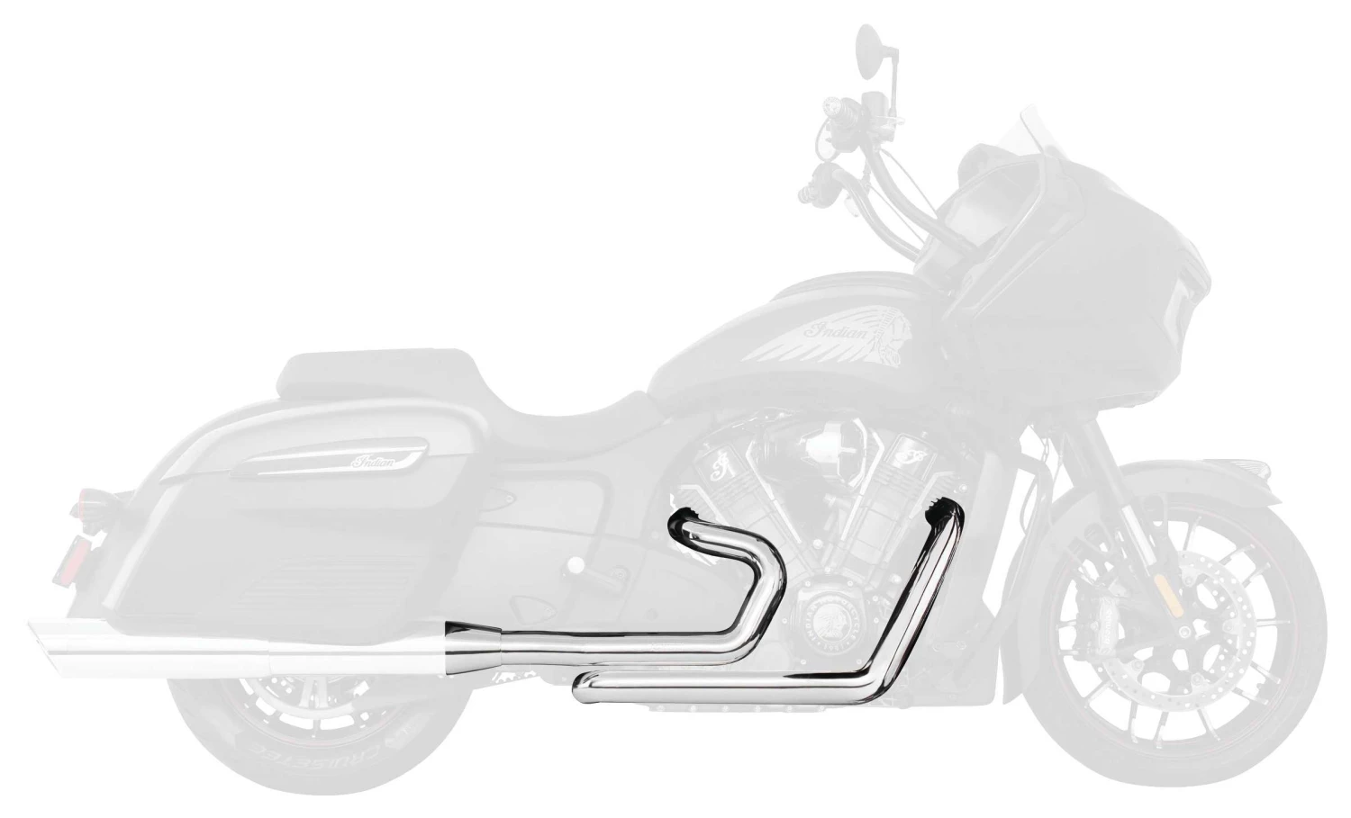 Freedom Performance Exhaust Freedom Performance True Dual Headers For Indian - Image 3