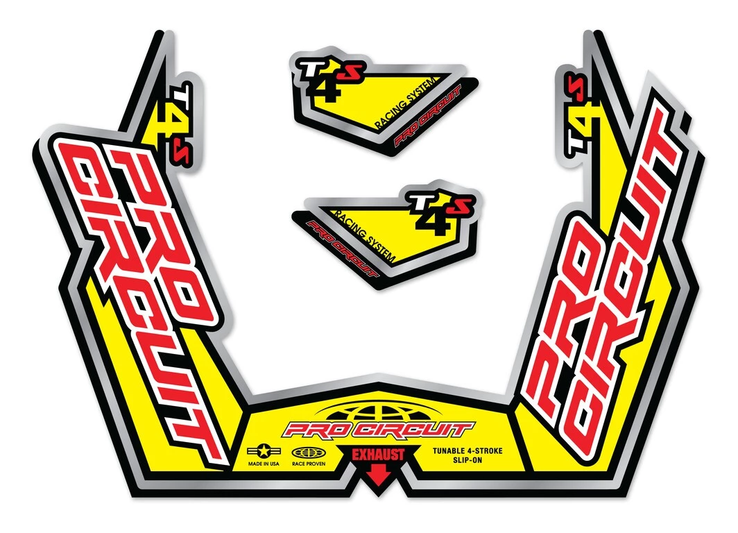 Exhaust Accessories Pro Circuit Replacement Muffler Stickers