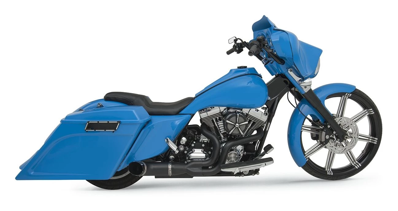 Python Exhaust Python Rayzer 2-Into-1 Exhaust For Harley Touring