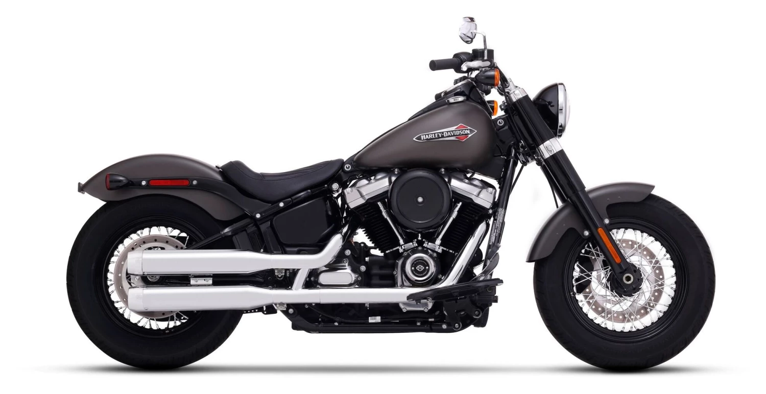 Rinehart Exhaust Exhaust Rinehart 3 1/2" Slip-On Mufflers For Harley Softail - Image 3