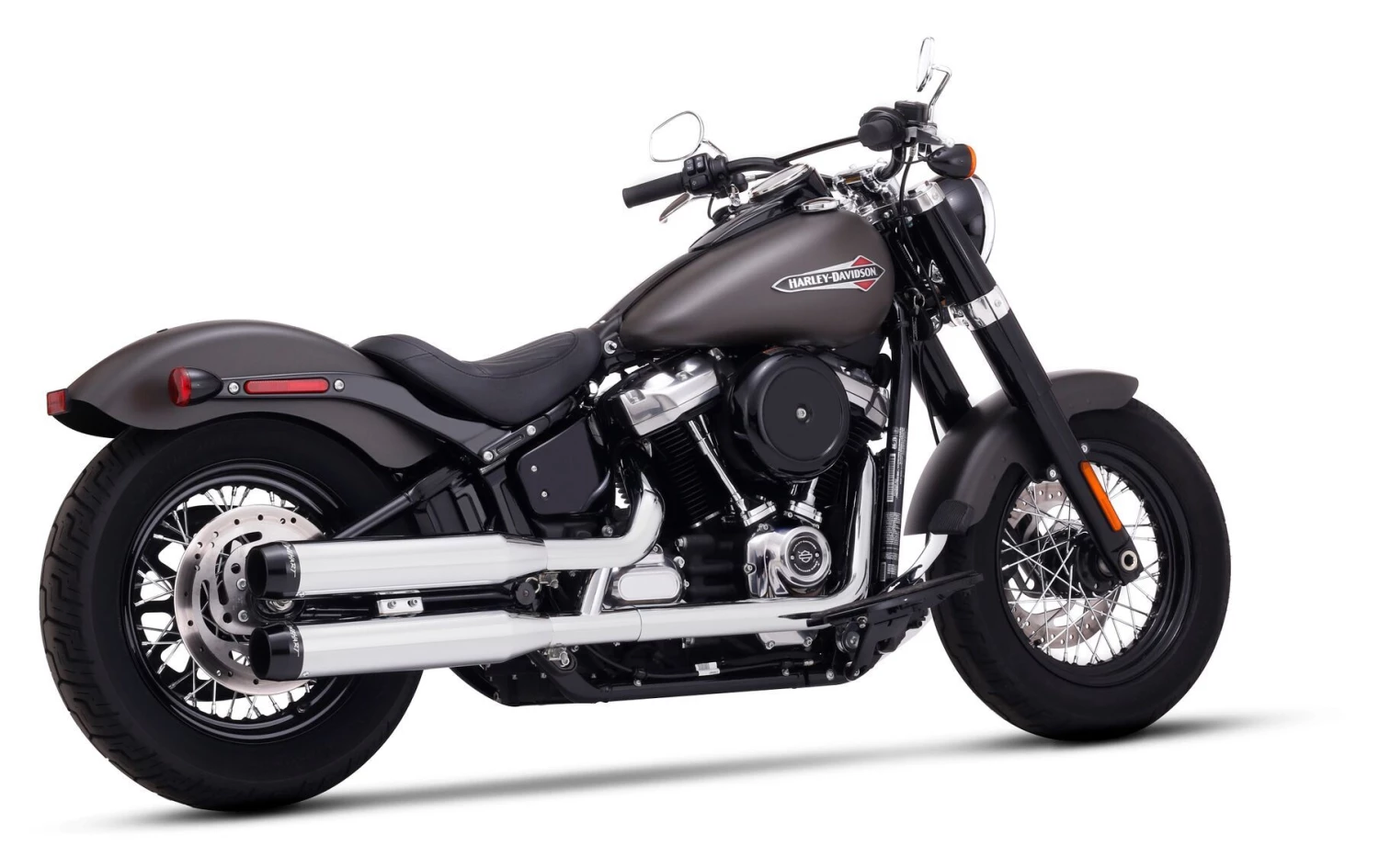 Rinehart Exhaust Exhaust Rinehart 3 1/2" Slip-On Mufflers For Harley Softail - Image 2