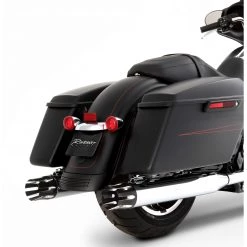 Rinehart Exhaust Rinehart 4" Castle Slip-On Mufflers For Harley Touring