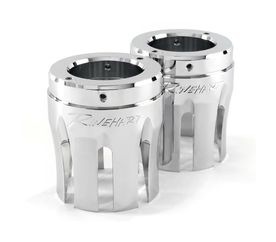 Rinehart Exhaust Rinehart 4" Castle Slip-On Mufflers For Indian - Image 4