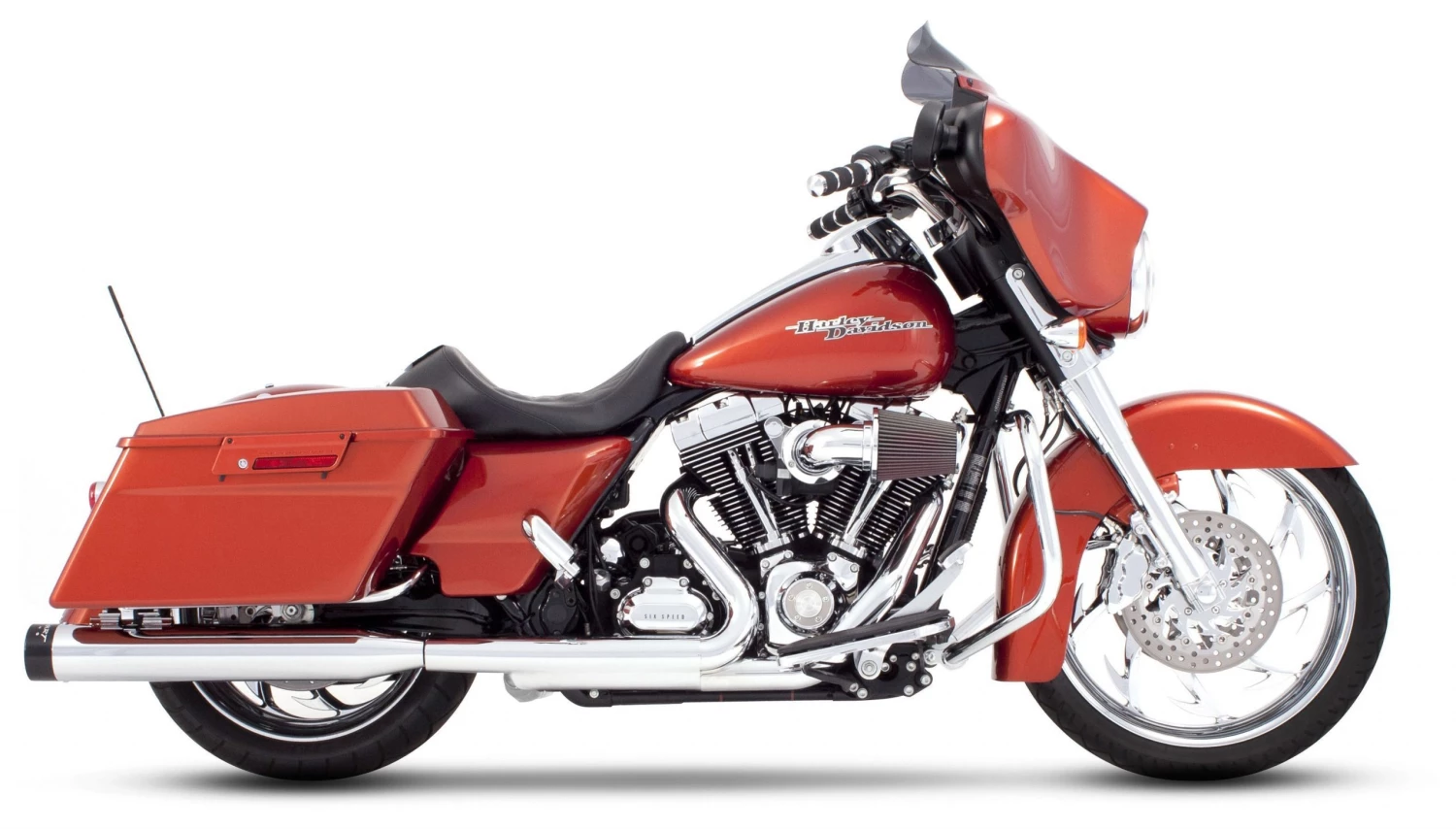 Rinehart Exhaust Rinehart 4" DBX 40 Slip-On Mufflers For Harley Touring - Image 2