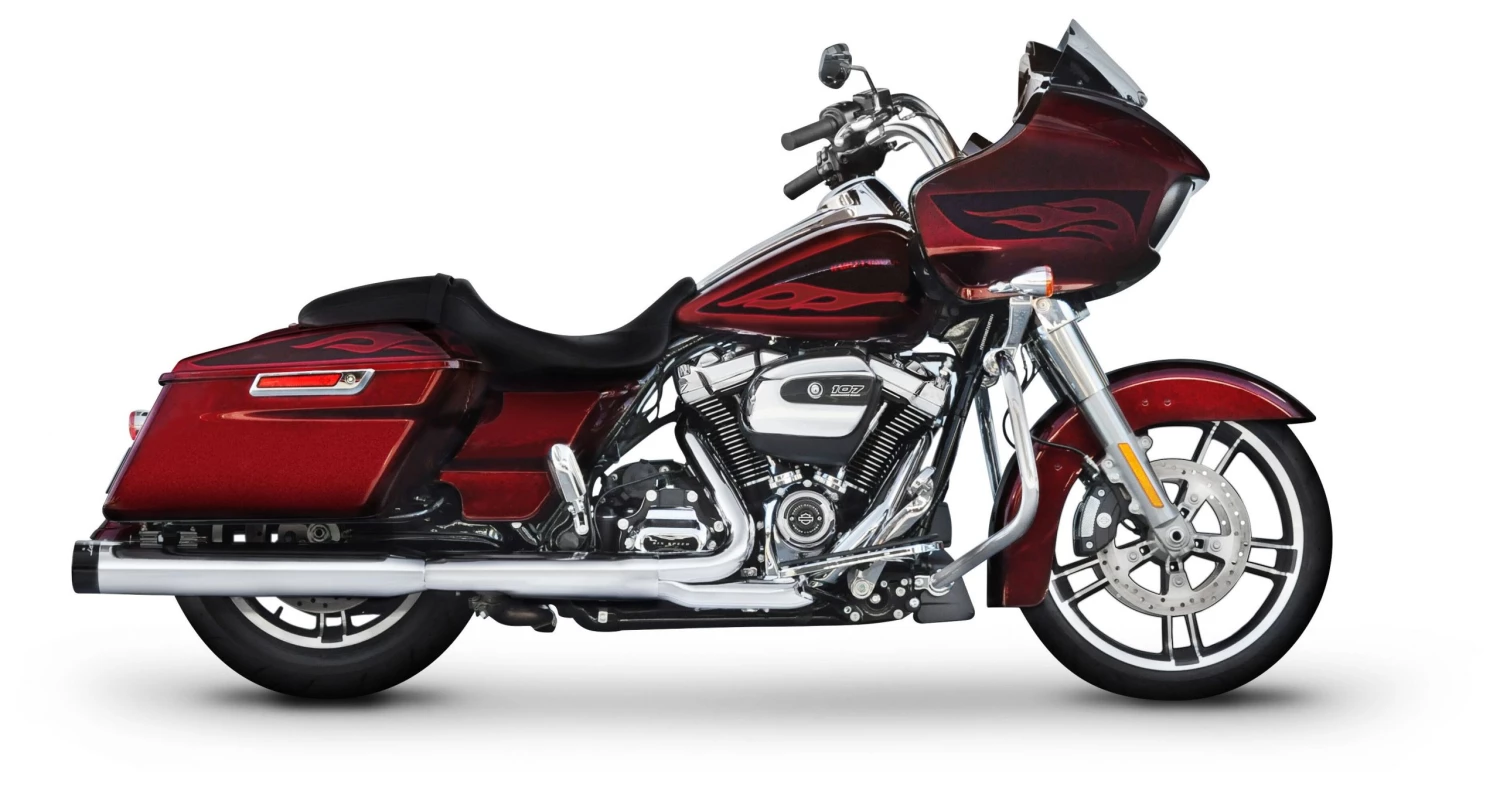 Rinehart Exhaust Rinehart 4" DBX 40 Slip-On Mufflers For Harley Touring - Image 3