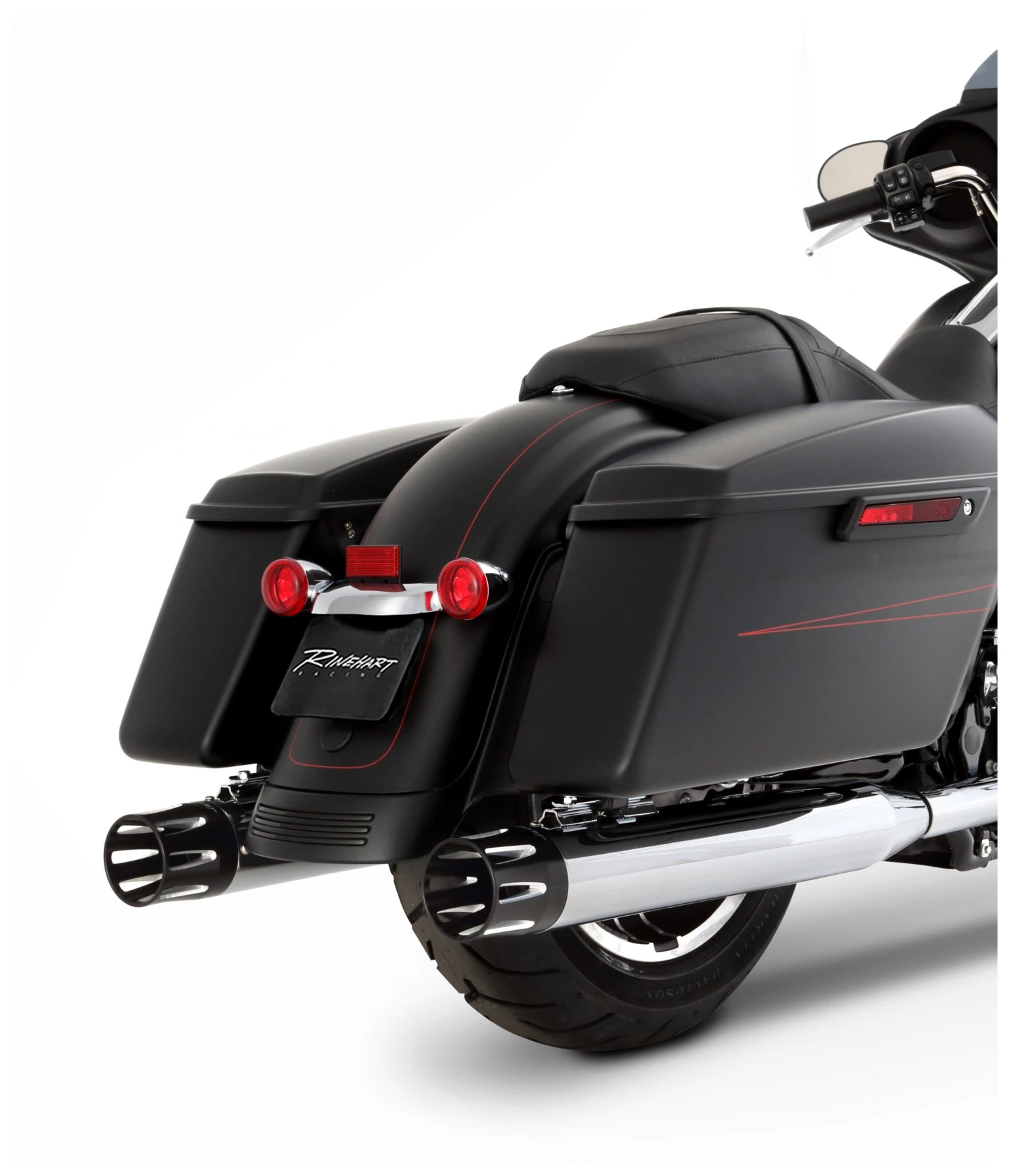 Rinehart Exhaust Rinehart 4" Merge Slip-On Mufflers For Harley Touring - Image 2