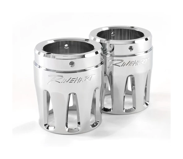 Rinehart Exhaust Exhaust Rinehart 4" Merge Slip-On Mufflers For Indian - Image 4