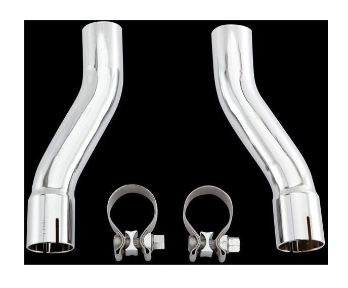 Rinehart Exhaust Headers Rinehart Slimline Duals Adapter Kit For Harley Trike 2009-2016