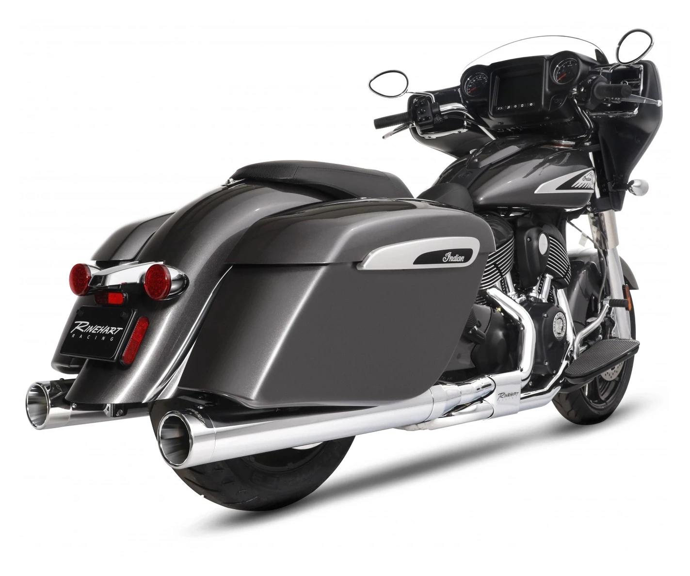 Rinehart Exhaust Rinehart Slimline Duals Headers For Indian Touring