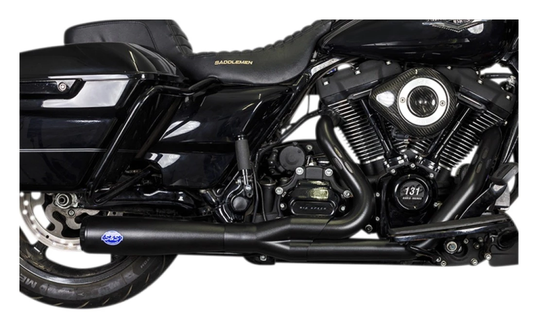 S&S Cycle Full System S&S Diamondback 2-1 Race Only Exhaust System For Harley Touring 2017-2022 - Image 2