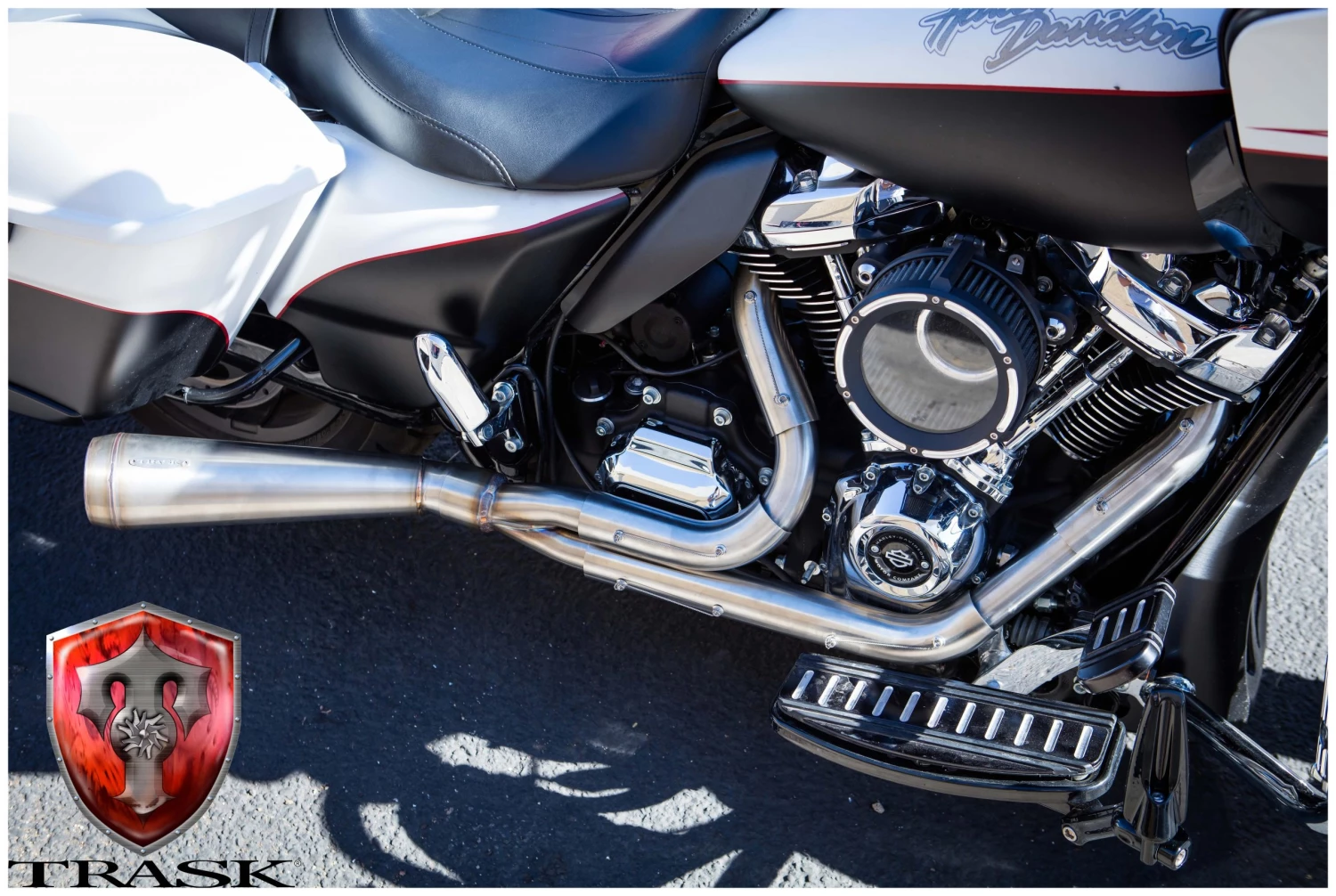 Trask Assault 2-Into-1 Stainless Exhaust For Harley - Image 3