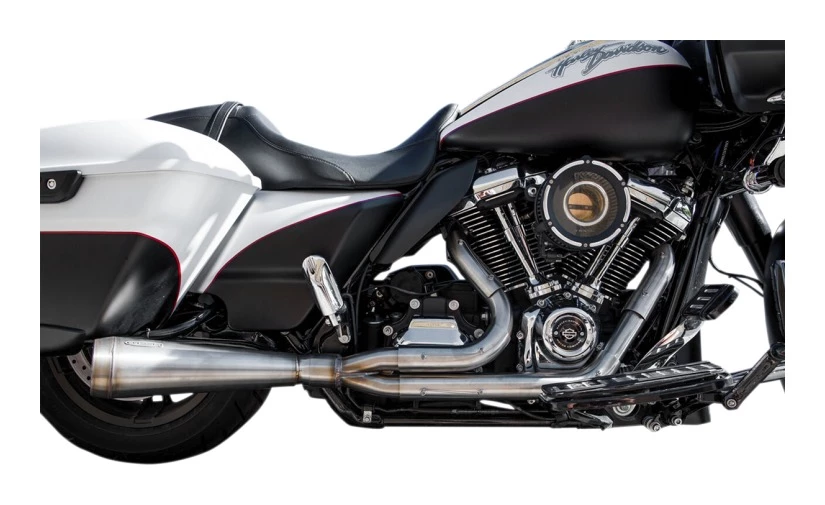 Trask Assault 2-Into-1 Stainless Exhaust For Harley