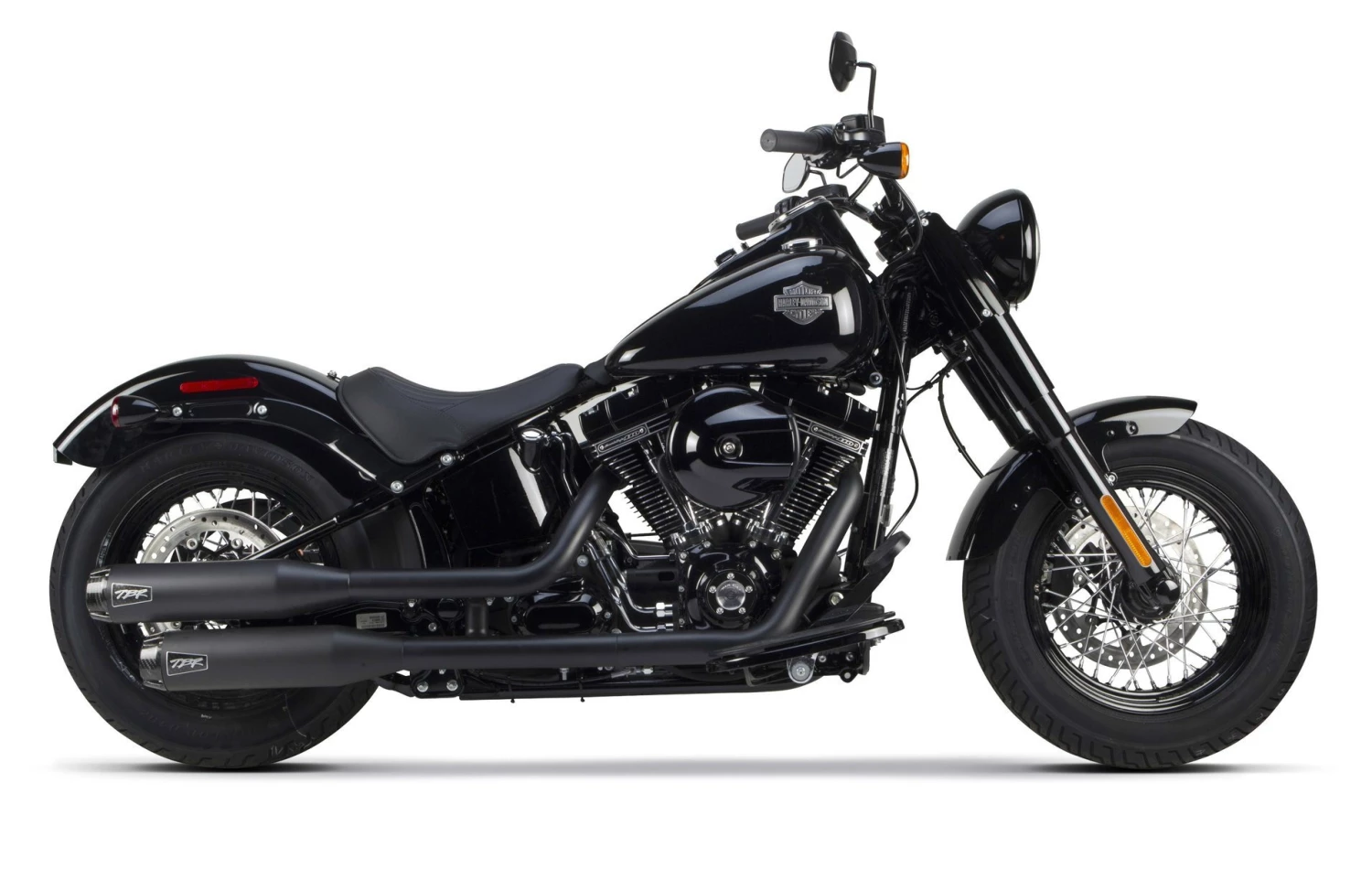 Exhaust Two Brothers Comp-S Short Slip-On Mufflers For Harley - Image 6