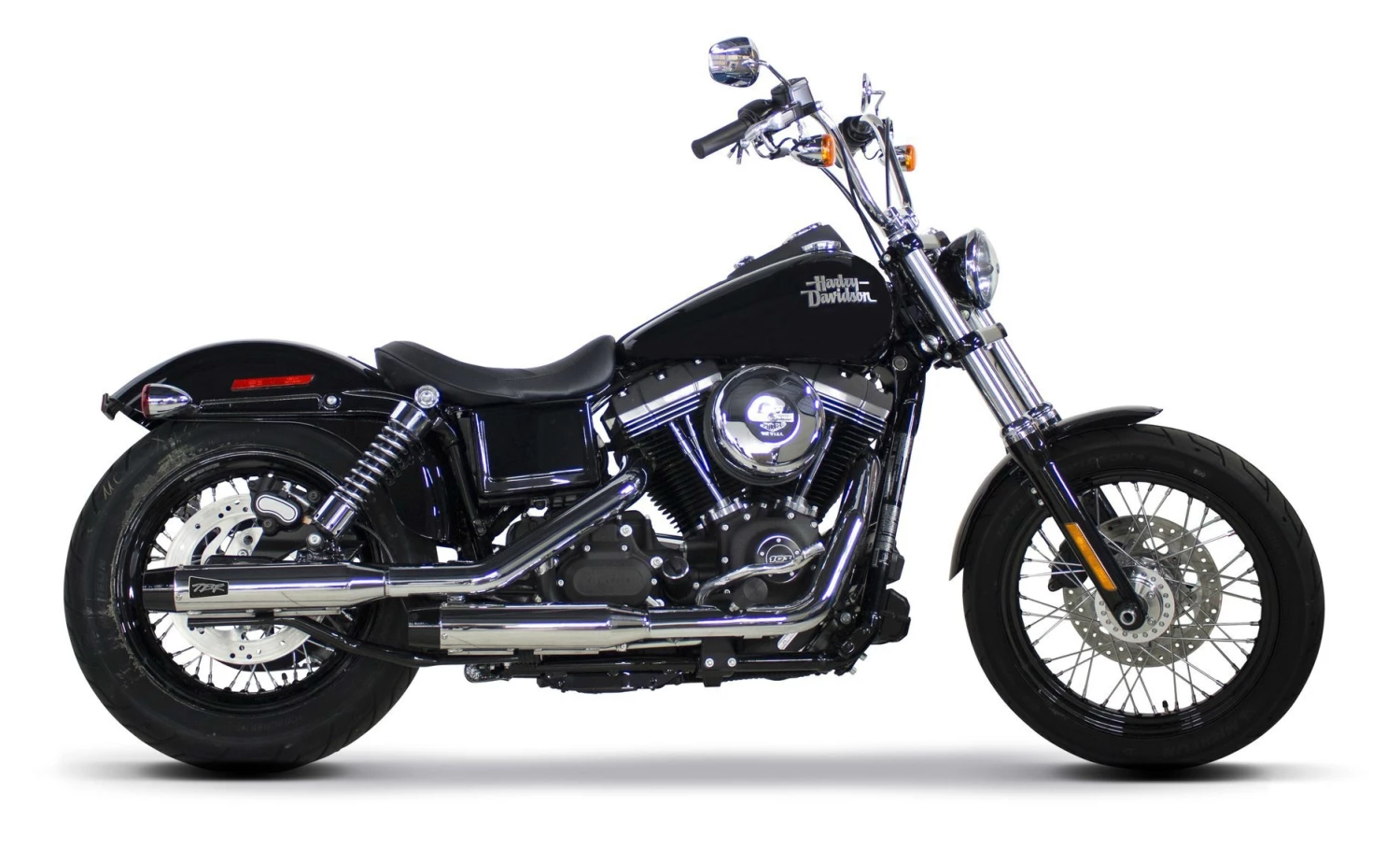 Two Brothers Shorty 3" Slip-On Mufflers For Harley 1991-2022 - Image 5