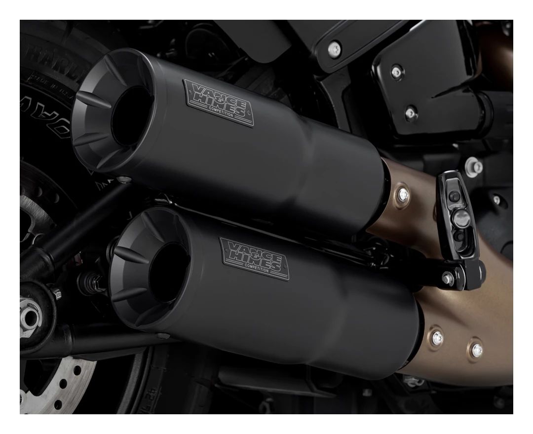 Vance & Hines Hi-Output Slip-On Mufflers For Harley Softail Fat Bob 2018-2022 - Image 3