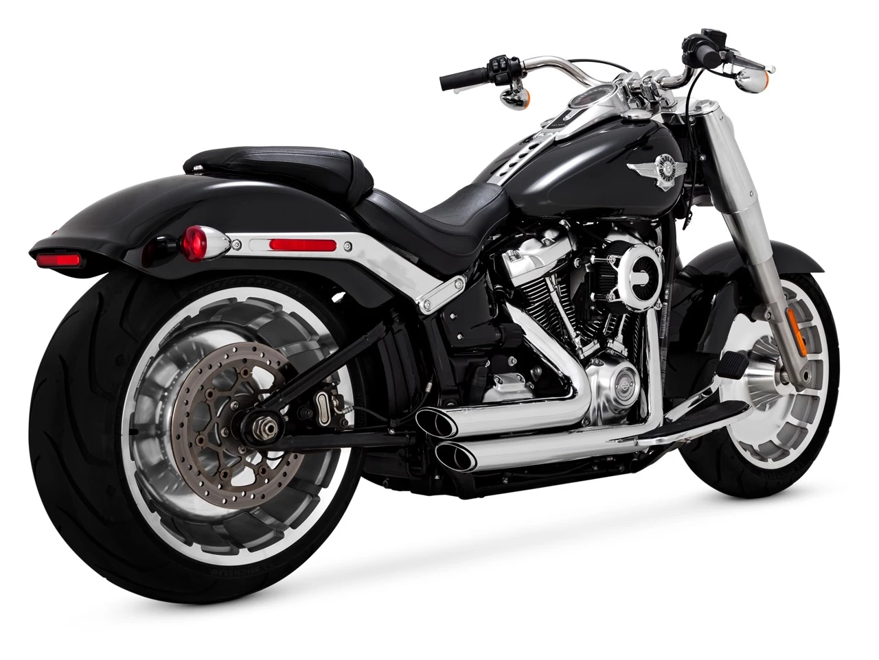 Full System Vance & Hines Shortshots Staggered Exhaust For Harley - Image 12