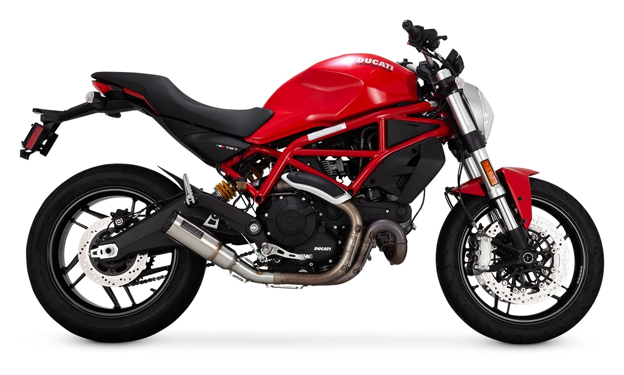 Exhaust Vance & Hines Stainless Hi-Output Slip-On Muffler Ducati Scrambler / Monster 2015-2021