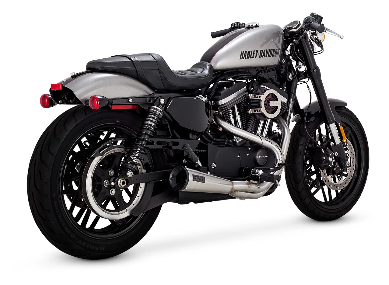 Full System Vance & Hines Stainless UpSweep 2-Into-1 Exhaust For Harley Sportster 2004-2022 - Image 2