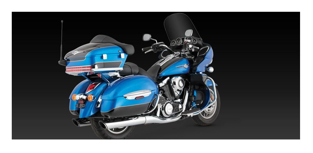 Exhaust Vance & Hines Twin Slash Round Slip-On Mufflers - Image 5