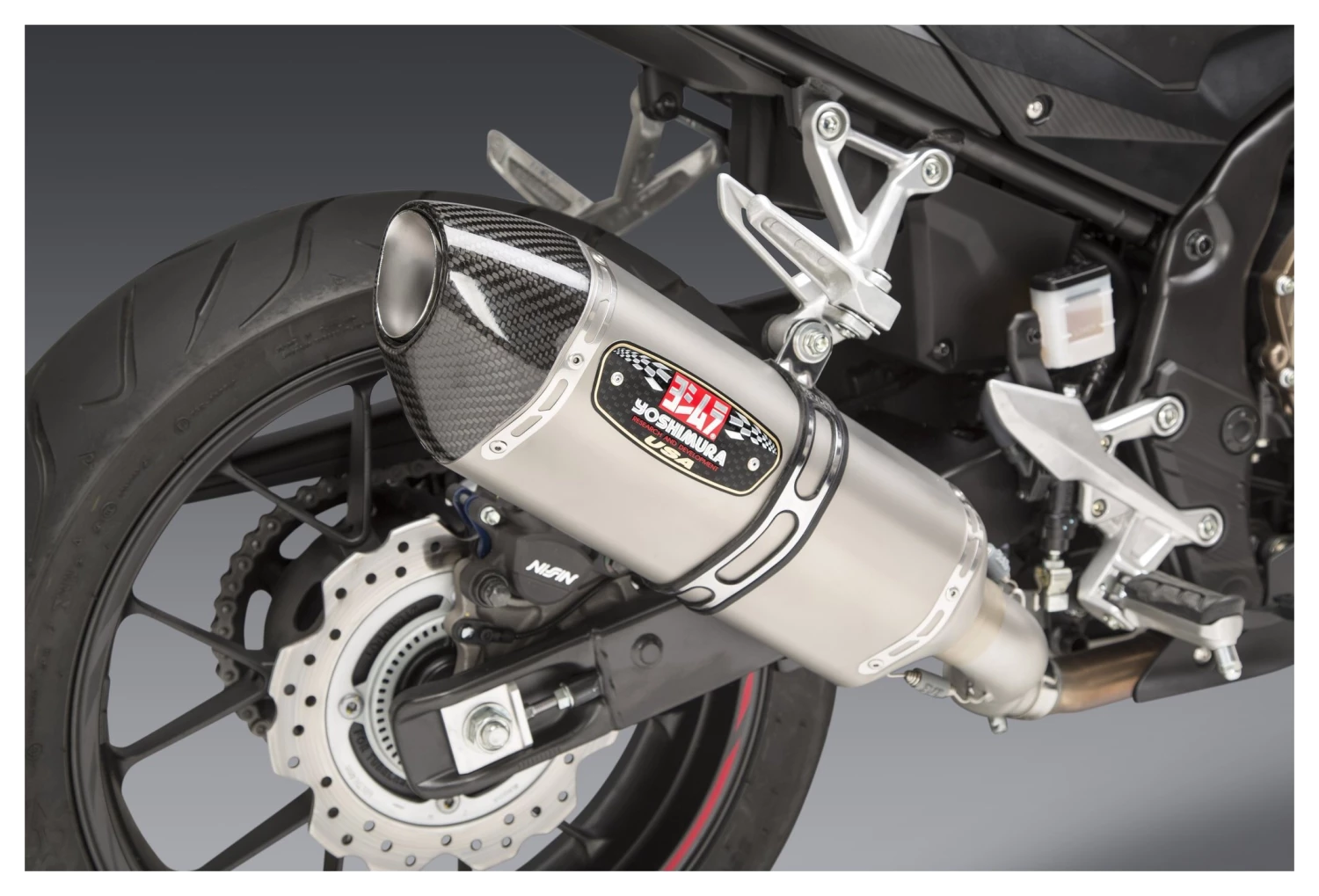 Yoshimura R77 Street Slip-On Exhaust Honda CBR500R 2016-2021 - Image 3